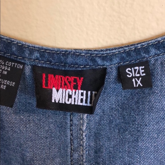 Lindsey Michelle American Flag  Denim Dress Sz. 1X - Picture 4 of 4